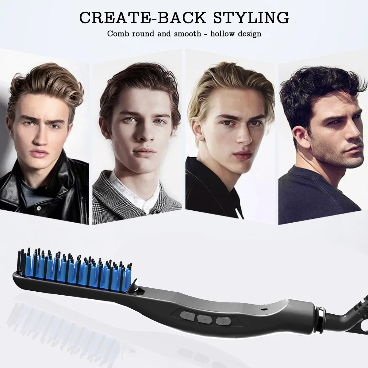 New LCD Straight Hair Comb Men's Straight Hair Apparatus Beard Comb Ceramic Curling Straightener Blow Dryer Curling Hair Tools