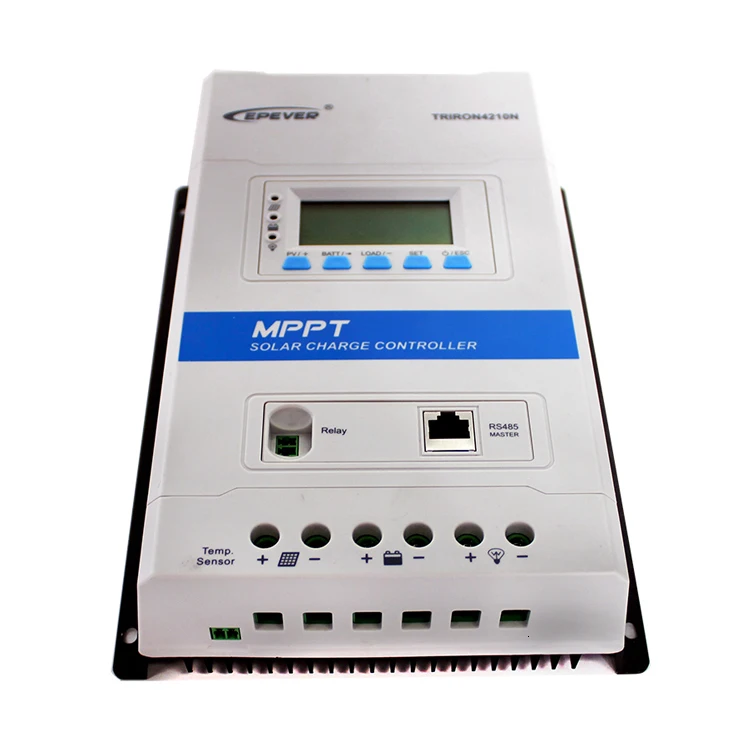 EPever TRIRON 4215N+ DS2+ RCM с RS485 40A Солнечный контроллер заряда lcd модульный солнечный регулятор отрицательного заземления