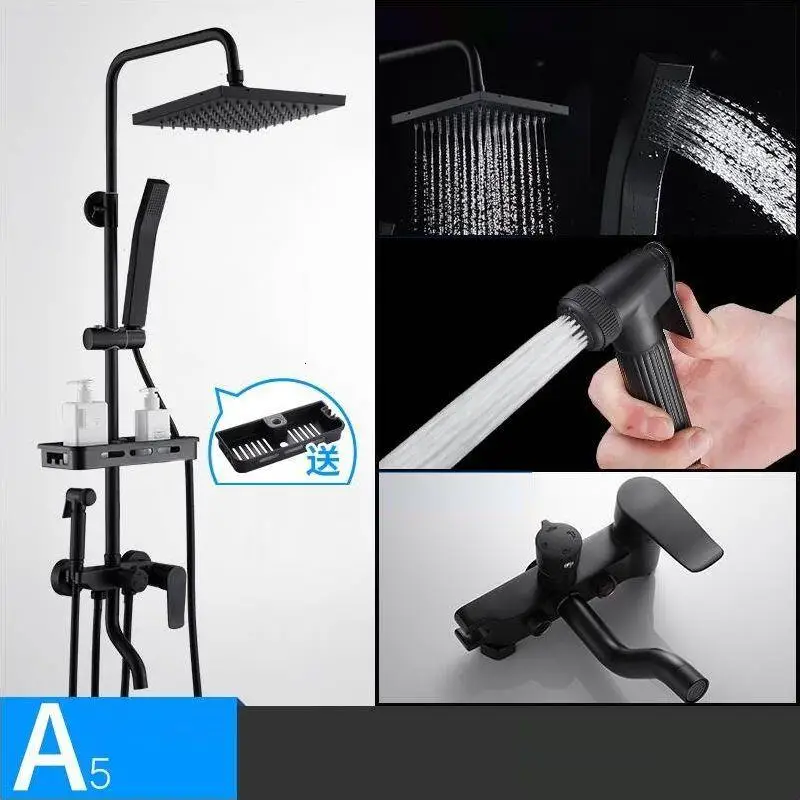 Regendouche Black timna Douchette Regadera De Prysznic панель Ducha Painel Doucheset Eletrico Chuveiro душ для ванной комнаты
