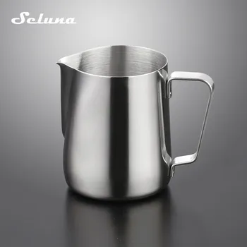 

Seluna Stainless Steel Latte Art Pitcher Milk Frothing Jug Espresso Coffee Mug Barista Craft Coffee Cappuccino Cups Pot tools