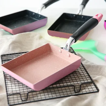 

Eggs Pancake Mini Thickened Gas Cooker Non Stick Easy Clean Anti Scald Frying Pan Kitchen Japanese Style Pot Tamagoyaki Omelette