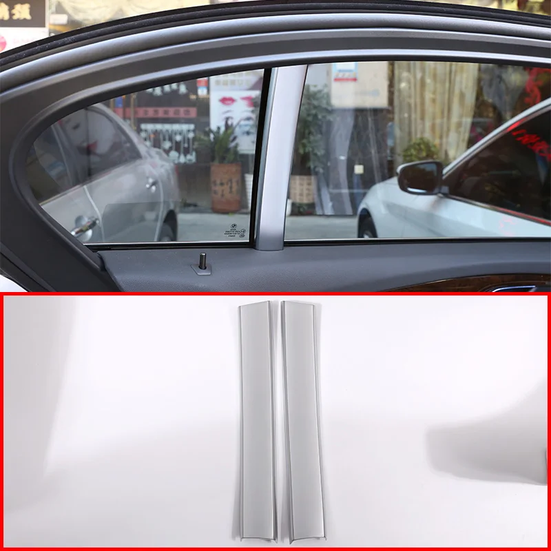 

Car Interior ABS Window C Pillar Cover Strips Cover Trim Accessories For BMW 5 Series G30 528li 530li 540li 2018