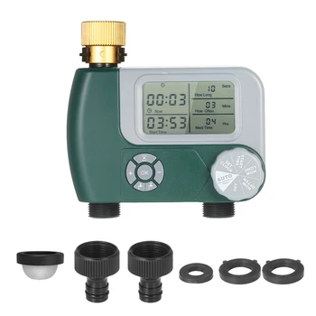 

Programmable Digital Hose Faucet Timer automatic Watering Sprinkler System Irrigation Controller with 2 Outlet for Garden Plants