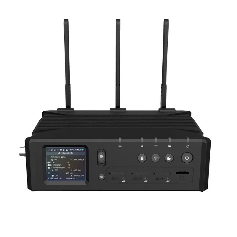 3x4G потоковый кодировщик склеивания Q8 H264/H265 + для HDMI/SDI 1080P быстрый и стабильный