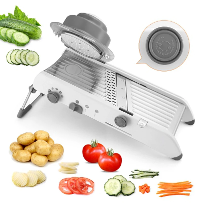  Manual Vegetable Slicer Mandoline Cutter Grater Fruit Chooper Julienne Potato Carrot Onion Kitchen  - 33000197370
