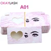 OKAYLASH Luxury Hotselling Empty  Soft Paper  Eyelash Packaging Boxes Many Choice Candy Colored Lash Packing Storage Case ► Photo 2/6