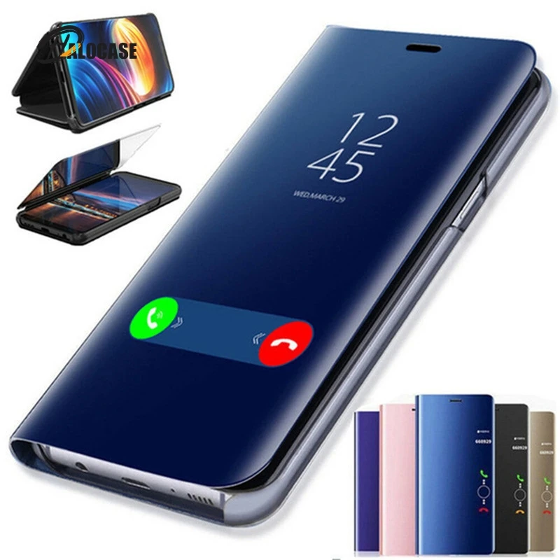 Зеркальный флип-чехол для Huawei P20 P30 P40 PLUS Lite Pro Y9 Y6 P Smart 2019 Mate 20 lite чехол Honor 10 9 8X 7A 7C |