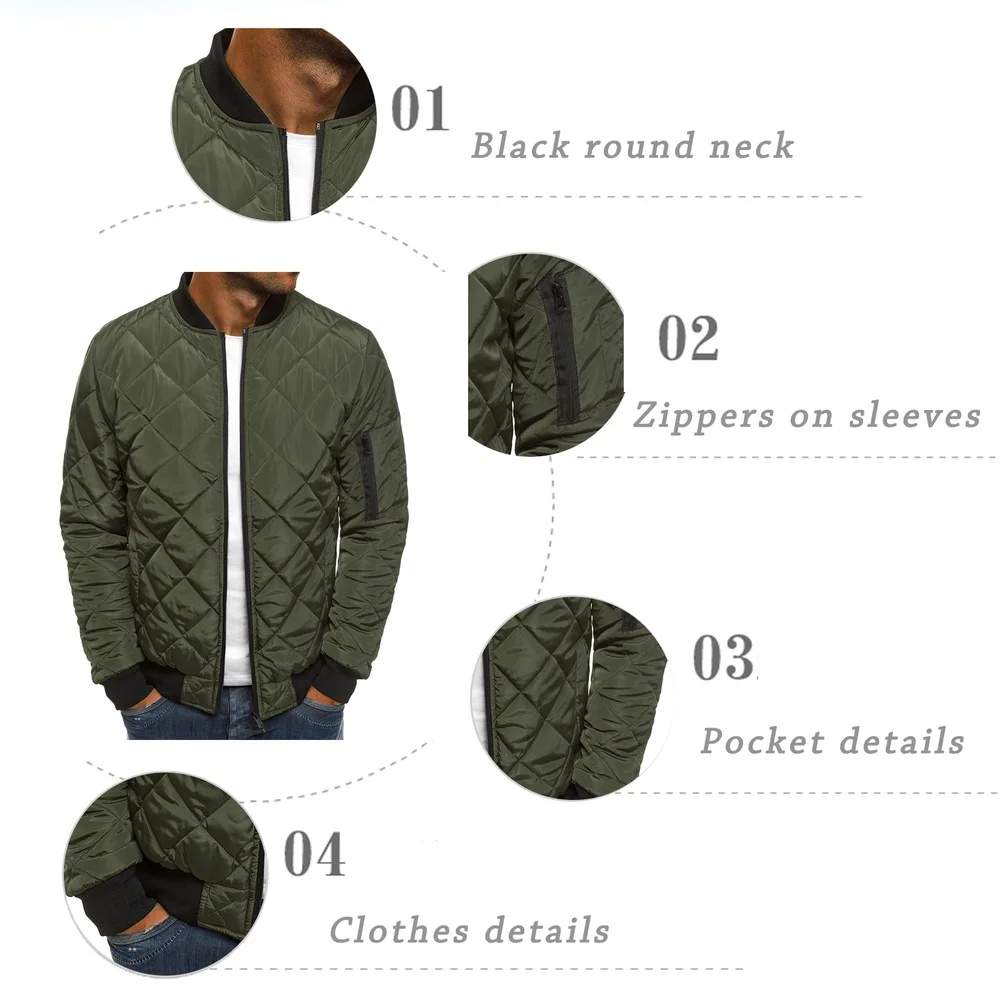 ZOGAA 2021 Mens Autumn Jacket Coat Wind Breaker Casual Plaid Men Parka Solid Color Outerwear Winter Jacket Overcoat Men New 2021