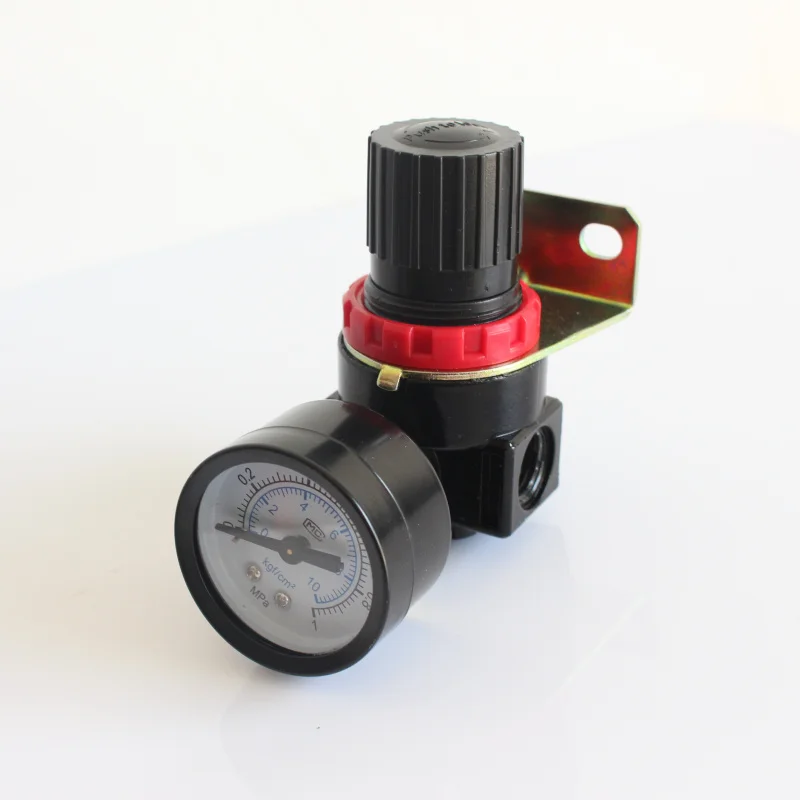 

Pressure Regulating Valve Precision Reducing Valve AR2000 1/4'' 1/2'' 1/8'' 3/4'' 3/8'' Port Thread Pressure Gauge And Bracket