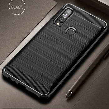 

For Samsung Galaxy A20s A 20 s Case Carbon Fiber Cover Shockproof Phone Case For Samsung A 20s Cover Durable Flex Bumper Shell