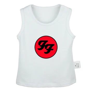 

Foo Fighters Hard Rock And Roll Band Van Halen Band Design Newborn Baby Tank Tops Toddler Vest Sleeveless Infant Cotton Clothes