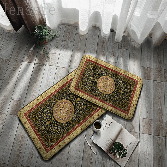 Multiple Non-Slip Doormats Retro Aristocratic Entrance Area Hallway Balcony Porch Carpet Living Room Decor Kitchen Home Bath Rug 5