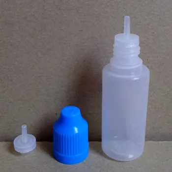 

100pcs PE Soft 15ml Plastic Needle Bottle Eye E Liquid Vail With Childproof Cap Empty Dropper Bottles