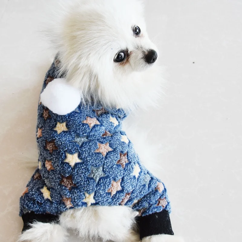 Милый комбинезон для собак теплое зимнее пальто для щенка Кошки Одежда для питомца одежда для маленьких средних собак кошек для