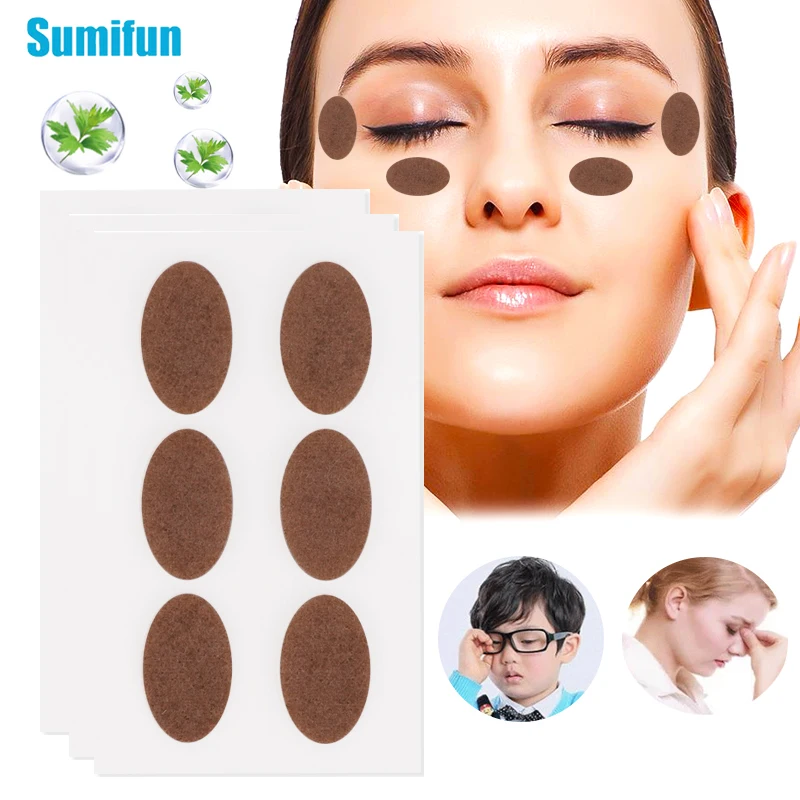 

24Pcs Herbal Eyesight Patch Relieve Dry Eyes Fatigue Eye Acupoints Stickers Myopic Amblyopia Improve Vision Health Care Plaster