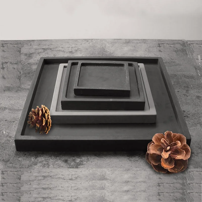 Прямоугольные силиконовые формы для суккулентных растений бетонный промышленный лаконичный стиль лоток для Горшков 3D цементная форма