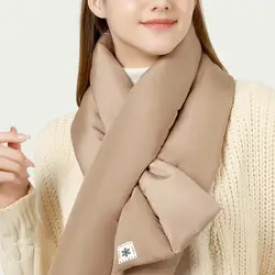 Neck Warmer Down Scarf Ultra Light Breathable Thicker Layer Neck Warmer Scarf Women Down Scarf Winter Down Scarf