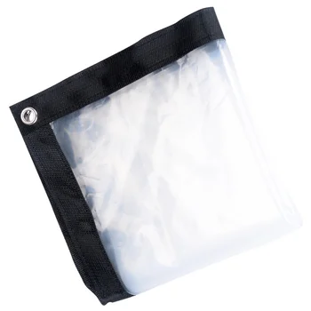 

Transparent Tarpaulin Film Canopy Bird Proof Windshield Succulent Rainproof Thickened Plastic Film Windshield (with Rope Black 1