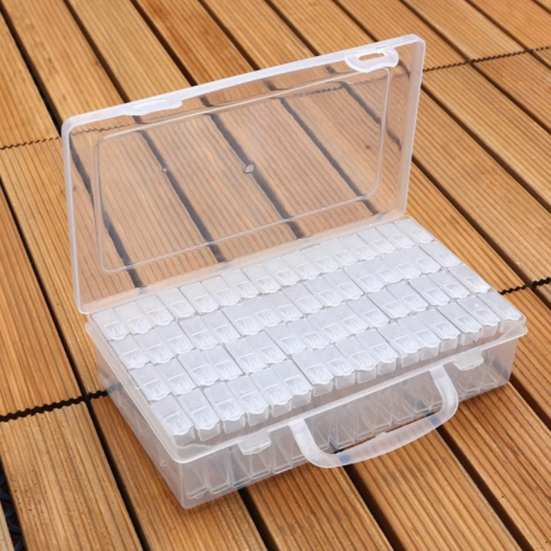 

Diamond Painting Accessories Container DIY Diamant Embroidery Storage Box Mosaic Tools Box Transparent Drill Bead Storage