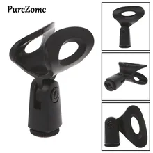 Гибкий микрофон Подставка аксессуар пластиковый зажим держатель Крепление черный