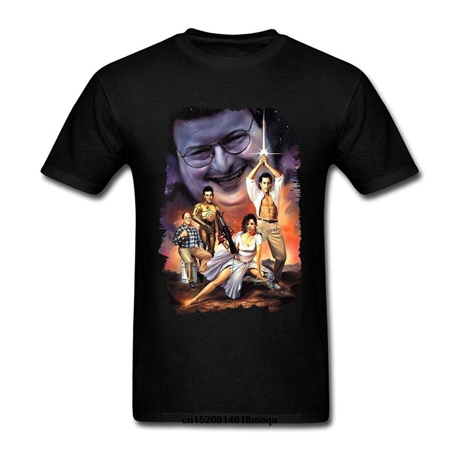 t shirt Men Seinfeld Wars Poster Art Short Sleeve T-Shirt |