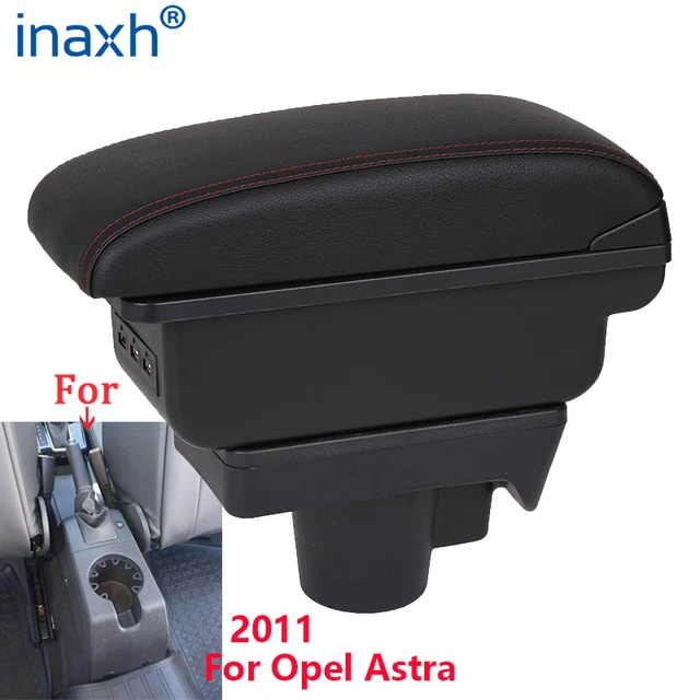 Reposabrazos para coche Opel Astra H, caja de almacenamiento con USB,  detalles interiores, accesorios de reacondicionamiento, 2008-2011 -  AliExpress