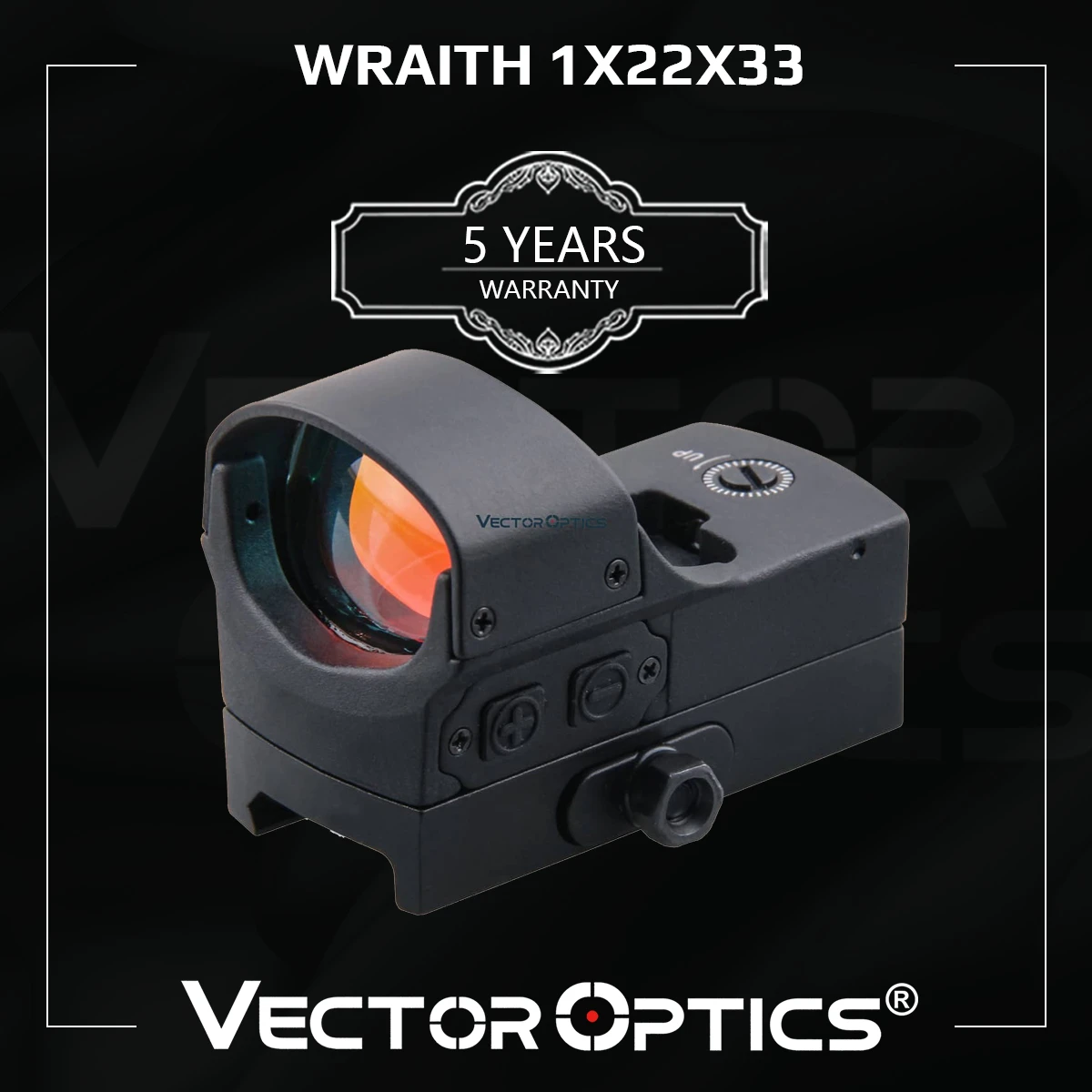 Vector Optics Wraith 1x22x33 Tactical Compact Motion Sensor Red Dot