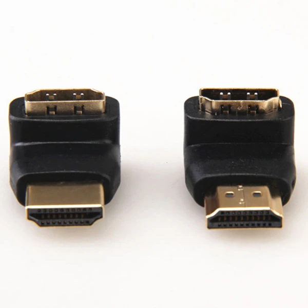 Combo 3D&4K Supported HDMI 90 Degree and 270 Degree Male to Female Adapter(Right Angle HDMI