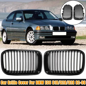 

Gloss Black Pair Front Sport Kidney Grille Grills Car Racing Grills For BMW E36 318 328 328 1992 1993 1994 1995 1996