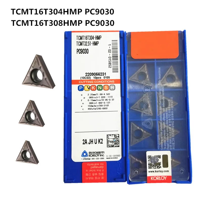 

TCMT16T304 HMP PC9030 TCMT16T308 HMP PC9030 internal turning tool high quality carbide insert for stainless steel
