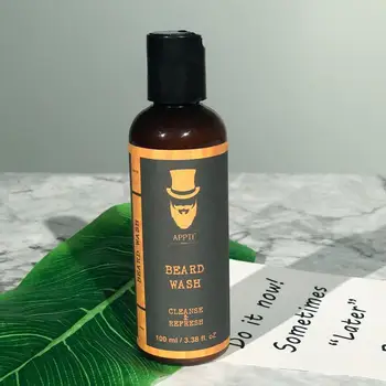 

2PCS Beard Care Shampoo Moustache Conditioner Beard Essence Deep Cleansing Moisturizing Nourishing Men's Gift