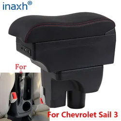 Reposabrazos para Chevrolet Sail 3, compartimento de reposabrazos para coche, piezas de reacondicionamiento, caja de almacenamiento, decoración, accesorios para coche