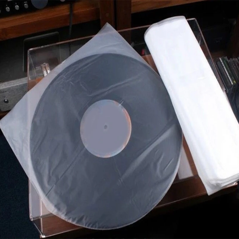 Disco de Vinil Plástico Transparente lp Mangas Internas 12 Dmm Álbum Capas 17.7x19.6 Polegadas W3jb 50 - Image 3