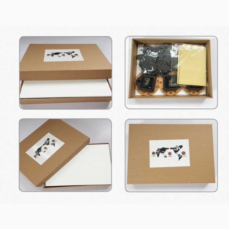 Настенные часы &quotсделай сам&quot 3D Карта мира большие деревянные из МДФ настенные