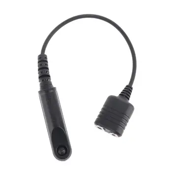 

Audio Cable Adapter for BF-9700 A-58 UV-XR UV-5S GT-3WP UV-9R Plus Walkie Talkie Black
