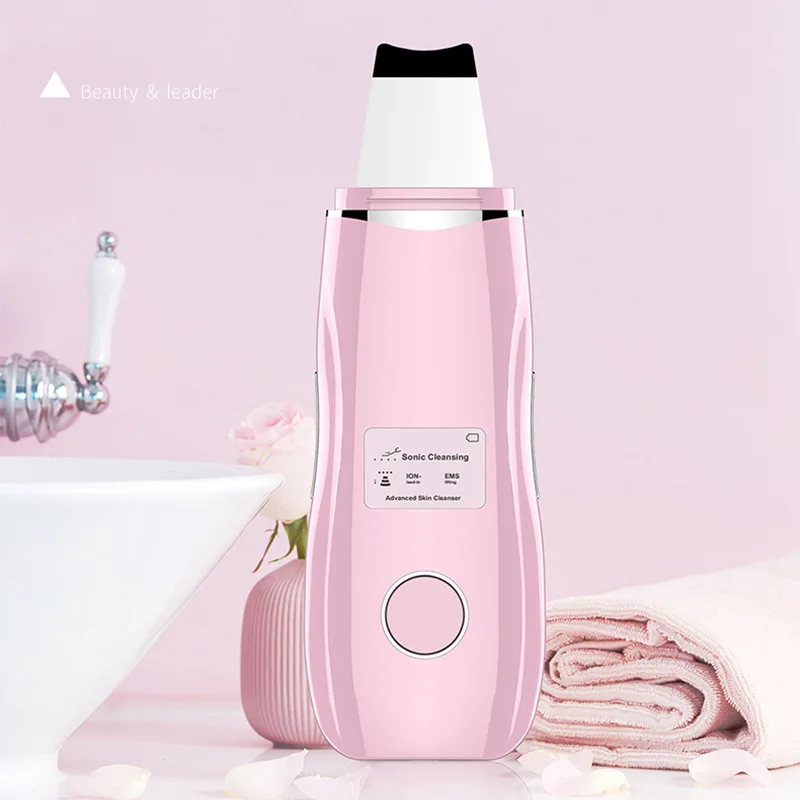 Ultrasonicion facial peeling scrubber blackhead remover OLED display face rejuvenation anti wrinkle skin lifting machine 2