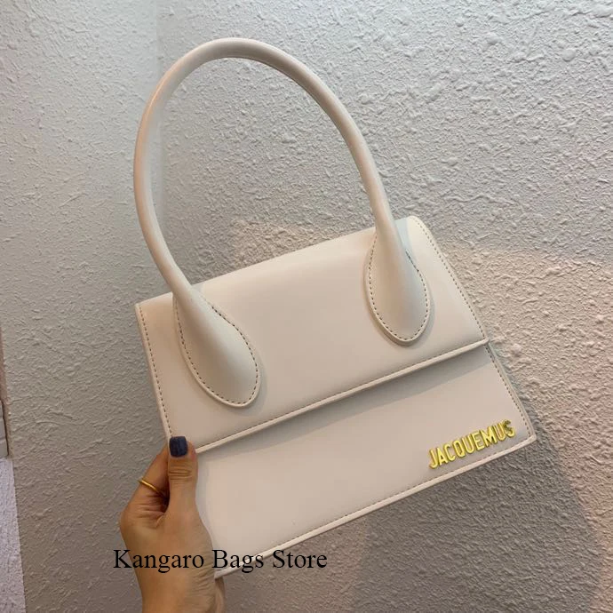 Jacquemus мини сумка женская дизайнерская известный бренд Роскошные сумки через плечо для женщин сумки-мессенджеры - Цвет: Big White