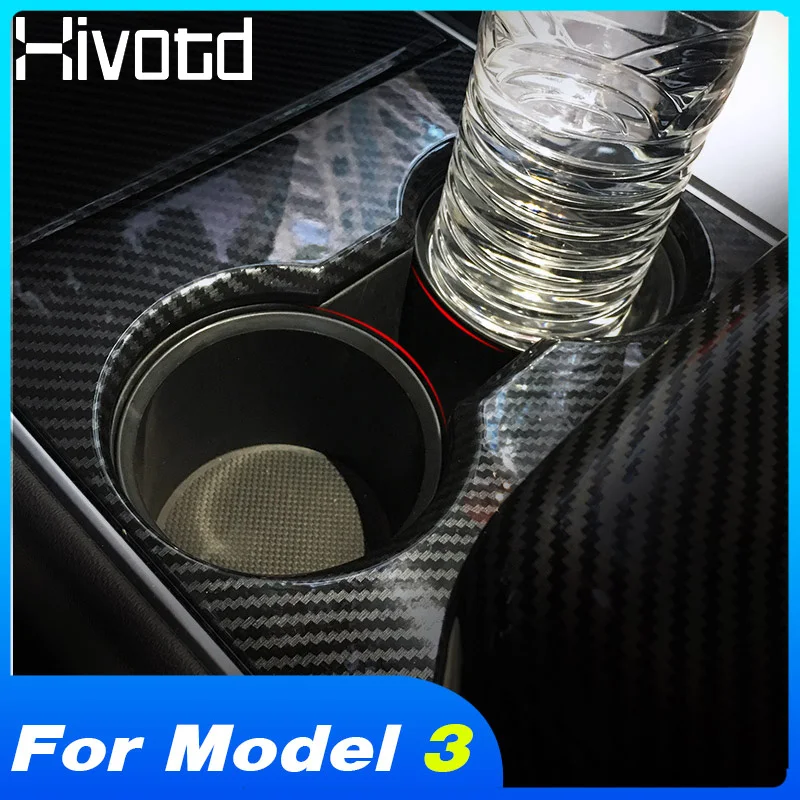 

Hivotd For Tesla Model 3 Accessories ABS Water Cup Insert Expander Adapter Cup Car Drink Holder Water Cup Holder Cover 2018 2019
