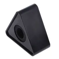 Micrófono Triangular con agujero negro, para entrevista, TV, Logo, estación de bandera, bricolaje