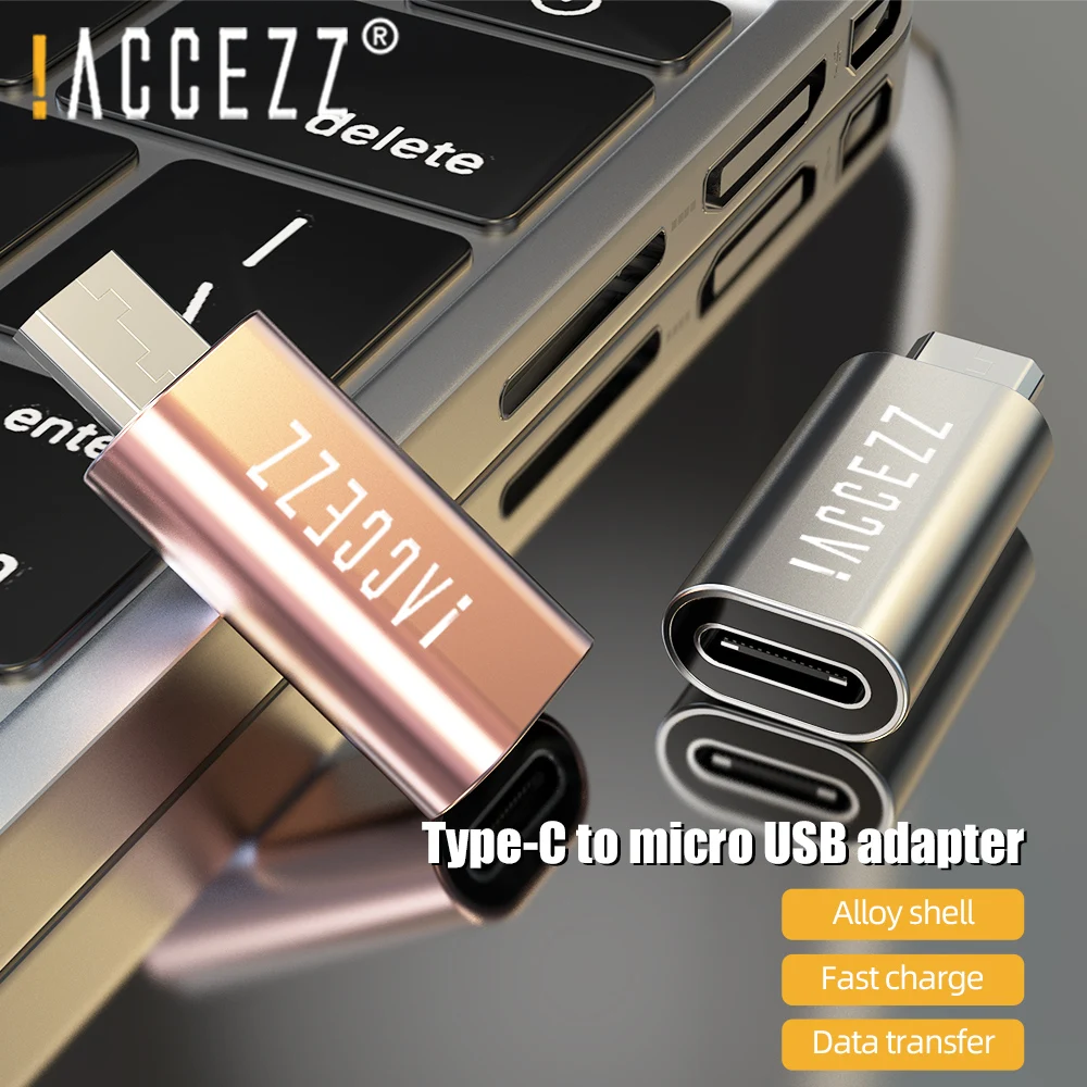 ! Адаптер ACCEZZ Type C на Micro USB Для Huawei Samsung LG Xiaomi Redmi 4X Note 5|Переходники и адаптеры| |