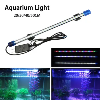 

30 40 50CM Aquarium Light Fish Tank Submersible Light Lamp Waterproof Underwater LED Lights Aquarium Lighting Decor EU Plug