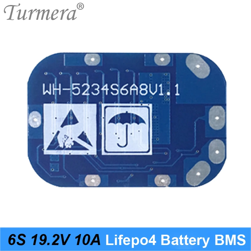 6S 10A 19.2V 21.6V 32650 32700 LiFePO4 BMS lithium iron battery protection board for Screwdriver battery and e-bike battery 04
