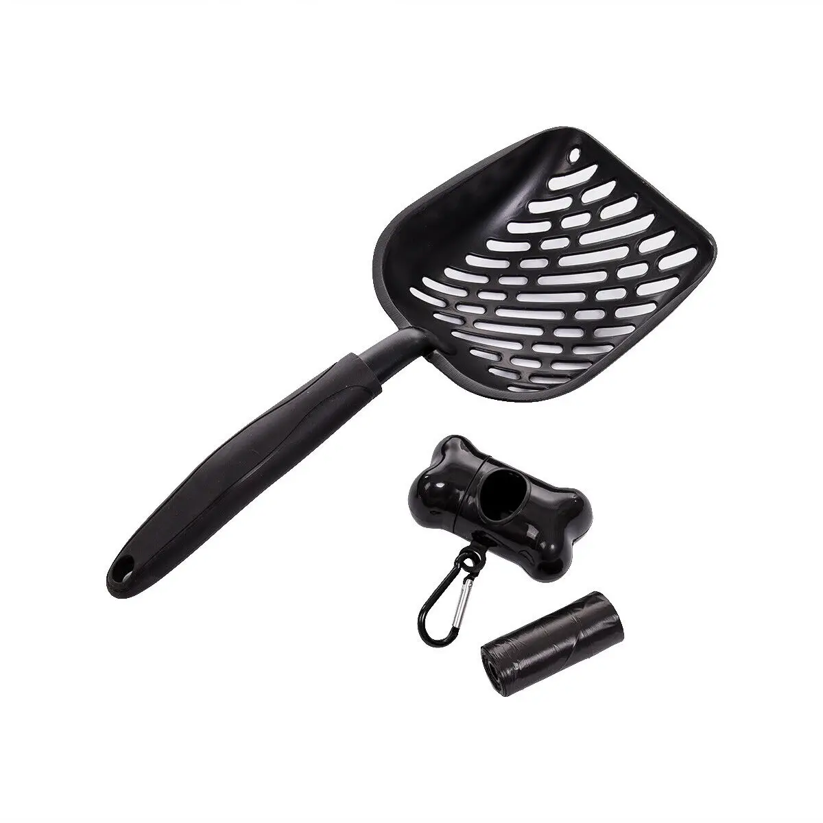 Black 1 Животное кошка собака металлический совок для кошачьего наполнителя Лопата песок для котенка очистка отходов полезный - Цвет: Black 1