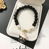 2022 Lucky Cat Stone Beads Bracelet Bangles Simple Sweet Ceramic Bracelets for Women Girls Birthday Gift Female Charm Jewelry ► Photo 1/6