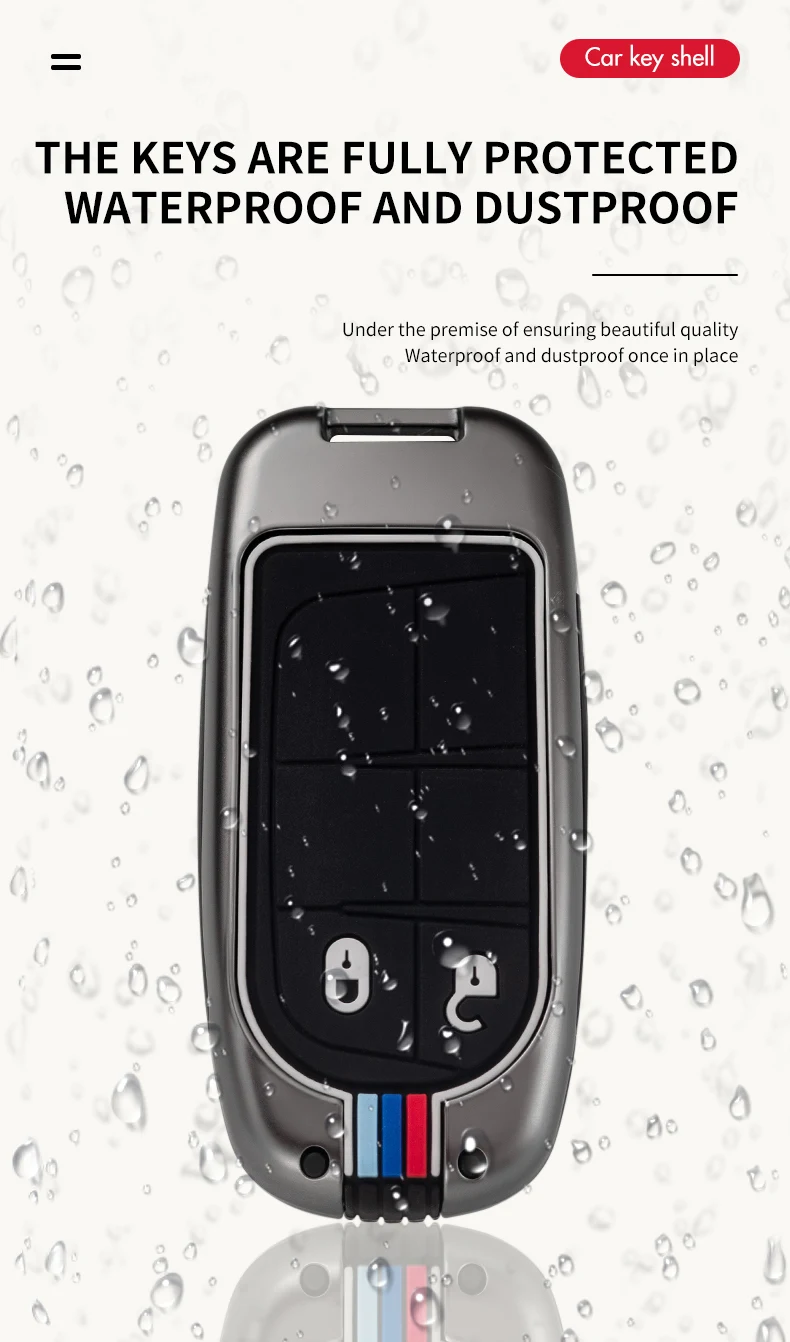 2 3 4 5 pulsanti portachiavi remoto per Dodge Charger Challenger Durango Journey Jeep Grand Cherokee Renegade Fiat Freemont - H67b79197d97d4fd9bcd314afa95a5036z