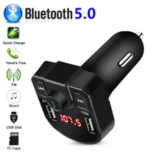 Car Bluetooth MP3 Player Wireless Handsfree Receiver Modulator Dual USB Car Charger 3.1A Car Kit FM Transmitter TF Card U disk