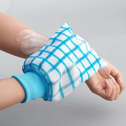 1pc Scrub Gloves Body Scrub Containers Exfoliating Bath Gloves Moisturizing Spa Foam Sponge Skin Shower Massage Mitten Accessori
