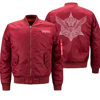 

2019 Winter Hot Sale Coat Thick Jackets Men Bomber Military MoTorcycle Vikings Jacket Fashion Hip Hop Streetwear Warm Clothing