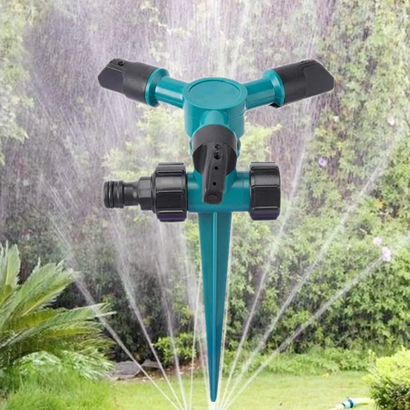 360 Degree Rotating Garden Water Sprinklers Automatic Lawn Irrigation