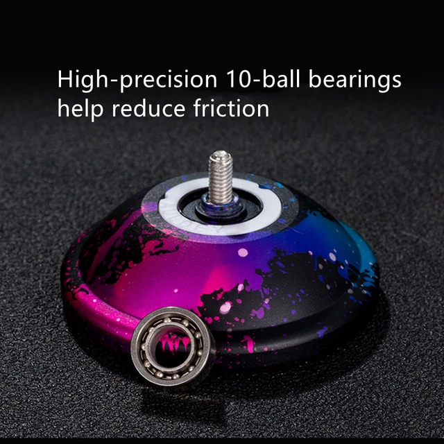 New Butterfly Metal Alloy Aluminum Yoyo Professional with 10 Ball kk bearing High Speed yo yo Classic Toys AO1 2
